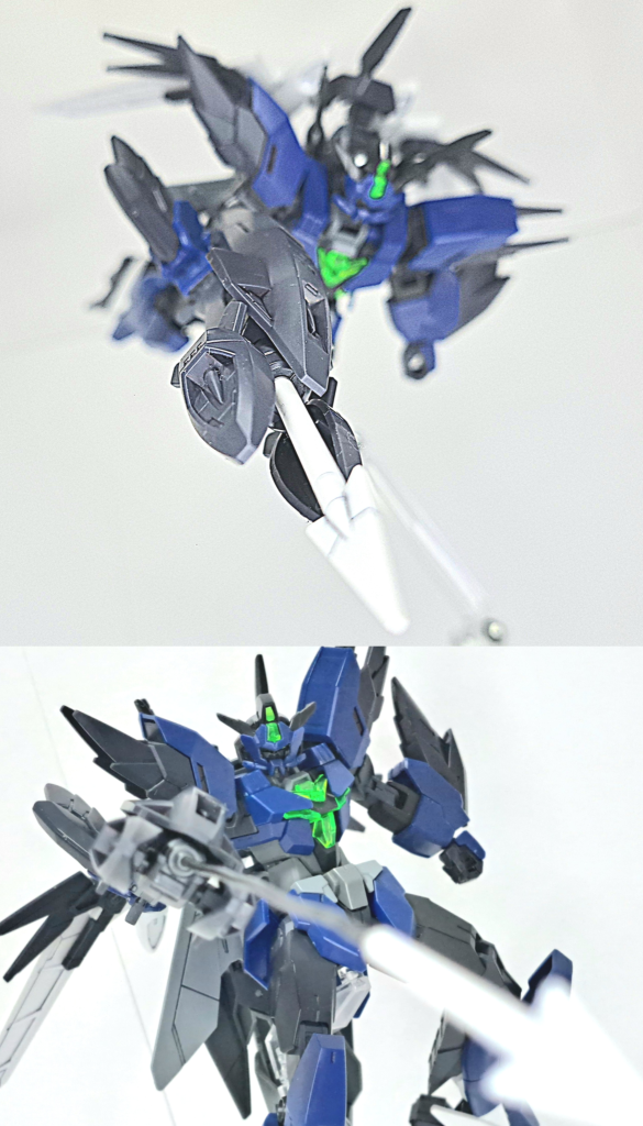 メルクワンガンダム&コアガンダムII(ロービジビリティver)–9枚目/制作者：火鉢