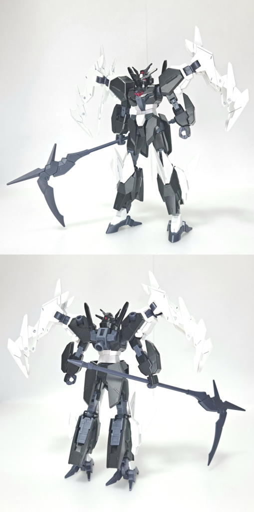 プルタインガンダム(コアガンダム(ロージビジリティver))プルートアーマーも真っ黒なので着けてみました