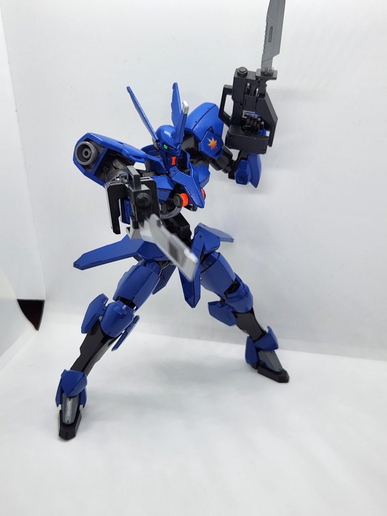 肩を流星号に、銃剣を少し短めの物に換装して可動と取り回しを向上しました