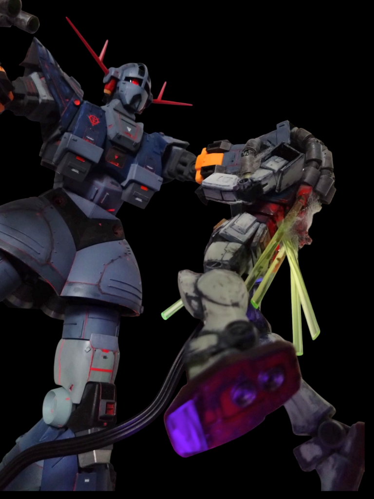 ガンダムを握ってビーム発射！ 