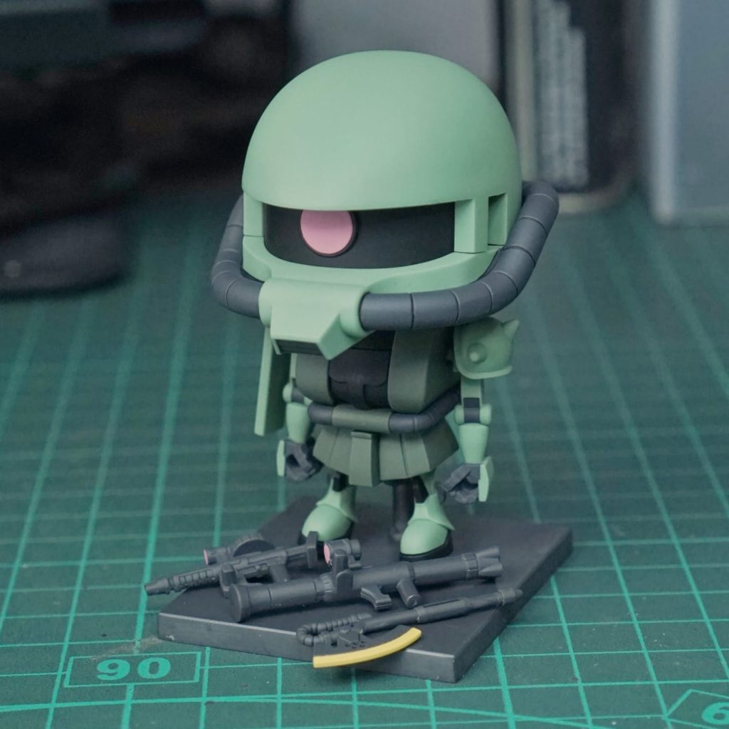 ザクプラくん部分塗装–5枚目/制作者：preservedflower06