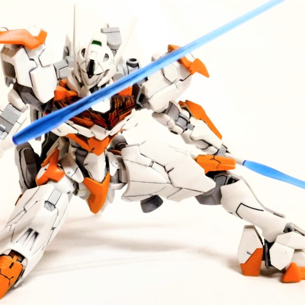 初投稿　HG ガンダムルブリス　オレンジで部分塗装
