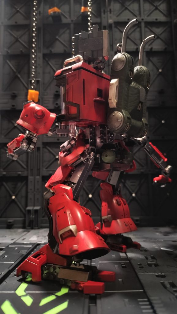 15）楽しく楽しく工作できました。プチブロックのロボットシリーズってボールジョイントの関節もあるので、うまく使いこなせばガンプラ改造活用にとても有効です。