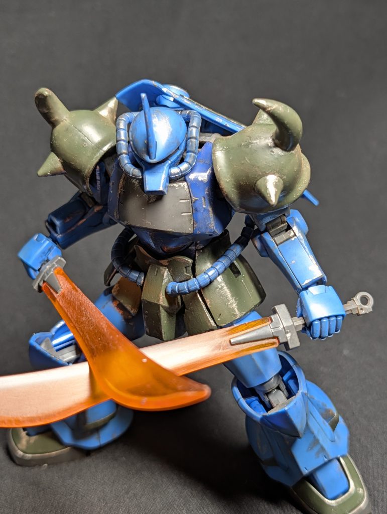 ノリス・パッカードのグフカスタムに負けないようにしたつもりです💦