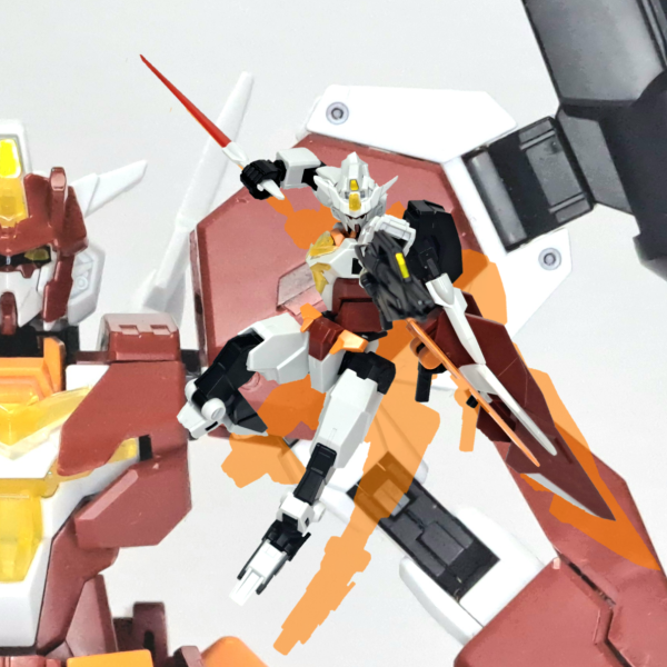 サタニクスガンダム(赤)&コアガンダムII(リアルタイプカラー)