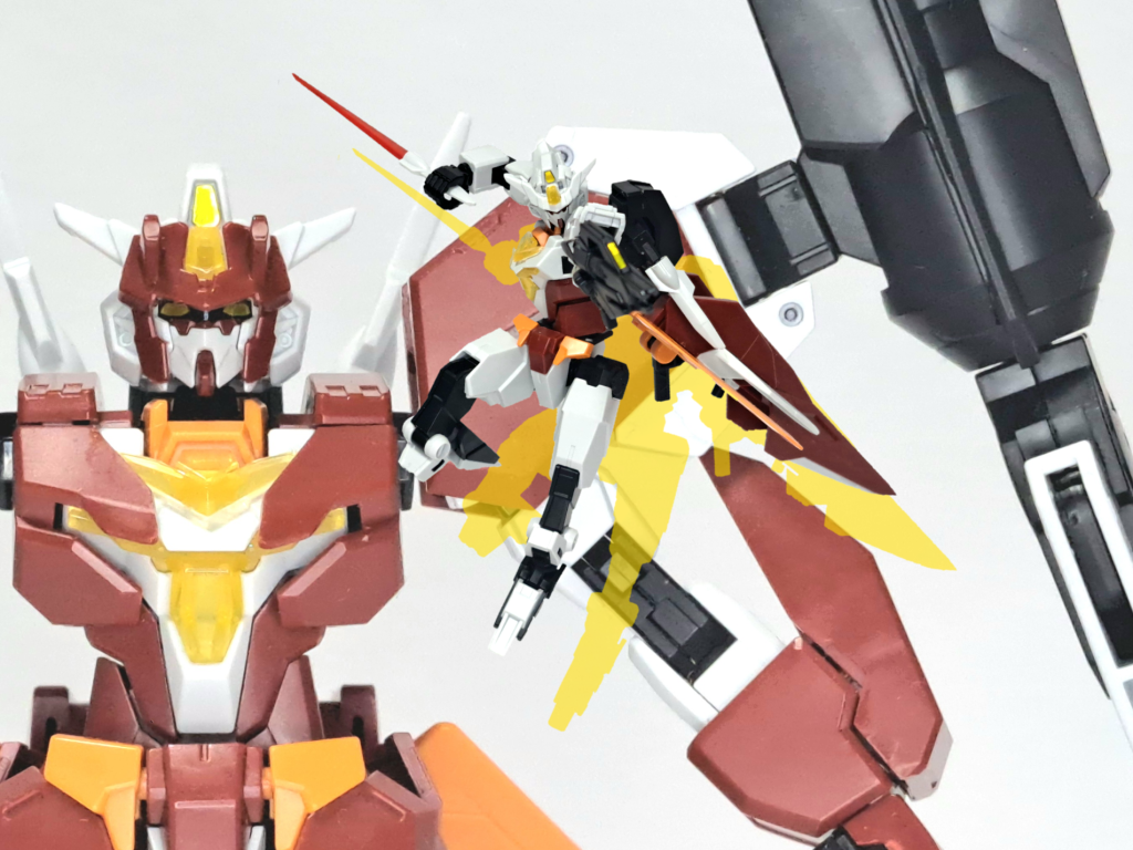 サタニクスガンダム(赤) And コアガンダムII(リアルタイプカラー)