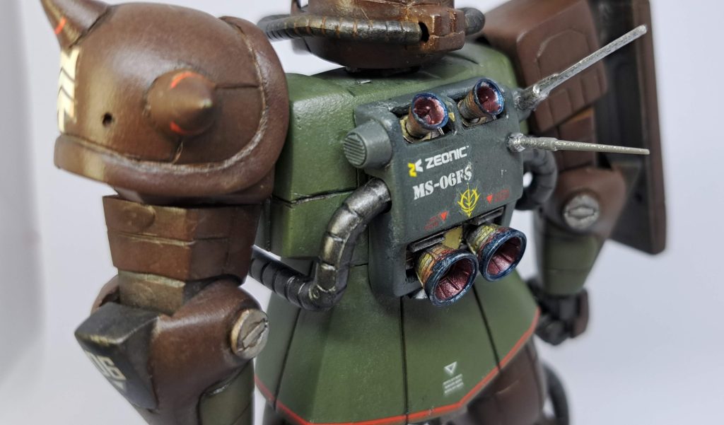 ランドセルは近藤版ザクをオマージュしてディティールアップ