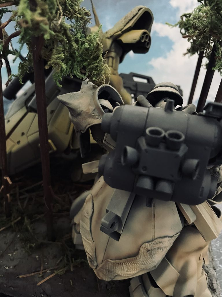 後方から。針葉樹帯を抜けていくイメージが出ていれば幸いです。