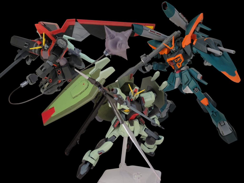 今回でTV版に登場したGAT-Xシリーズは一区切り……8機完成させるまで1年以上かかってしまいました。次回以降はオリジナルなガンプラの投稿もしつつ、TV版に登場した核動力搭載機も作成していく予定です。それでは最後までご覧いただきありがとうございました。