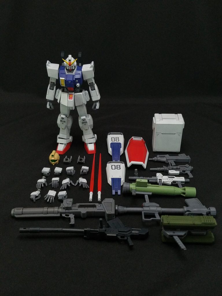 本作の全容。プルバップマジンガンも用意してましたが、まさかグリップが太くて持てないとは思わなかった🙄