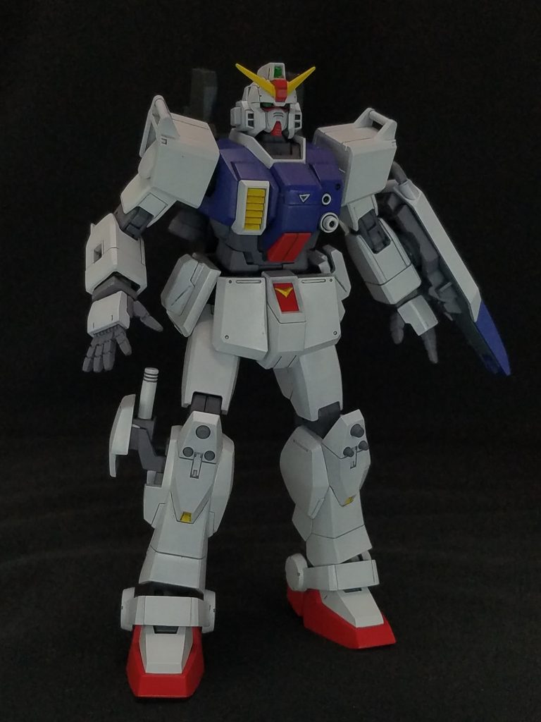 新造したサーベルラックを装着。まさかEz-8で制作したサーベルラックが合わなかったとは予想外🙄