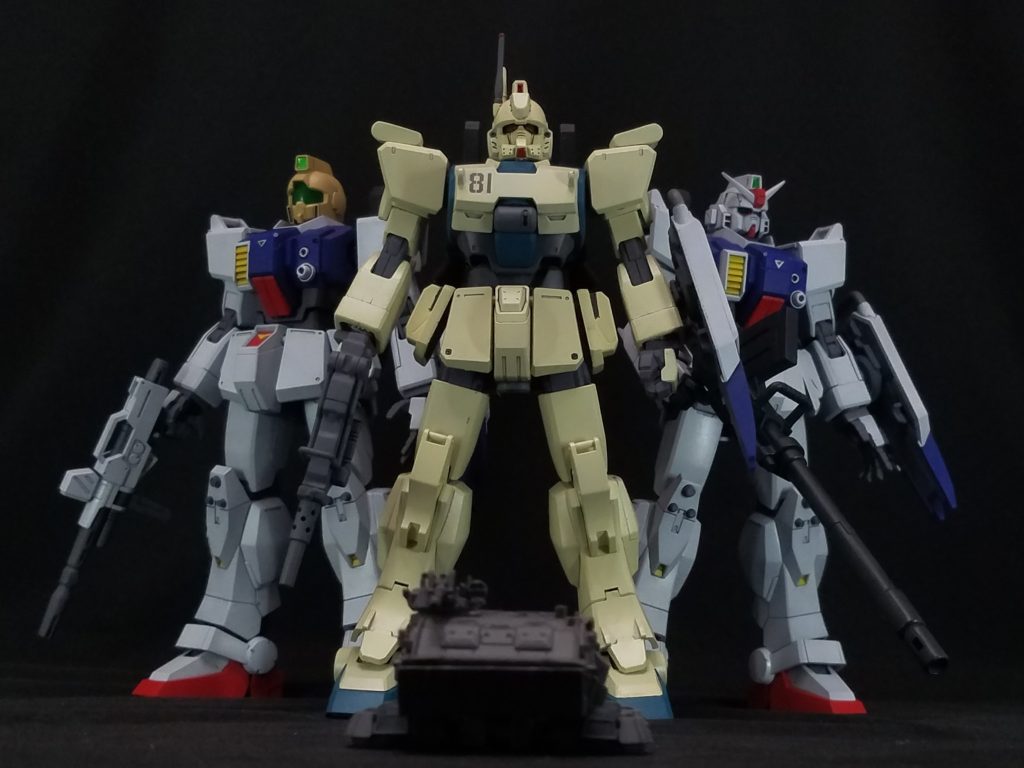 地球連邦軍 極東方面軍所属機械化混成大隊「コジマ大隊」所属 第08MS小隊、集結。