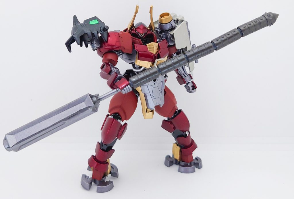 武器その4　メイスロッドメイスとテイルウィップの合体武器。鬼の金棒をイメージしてみました。