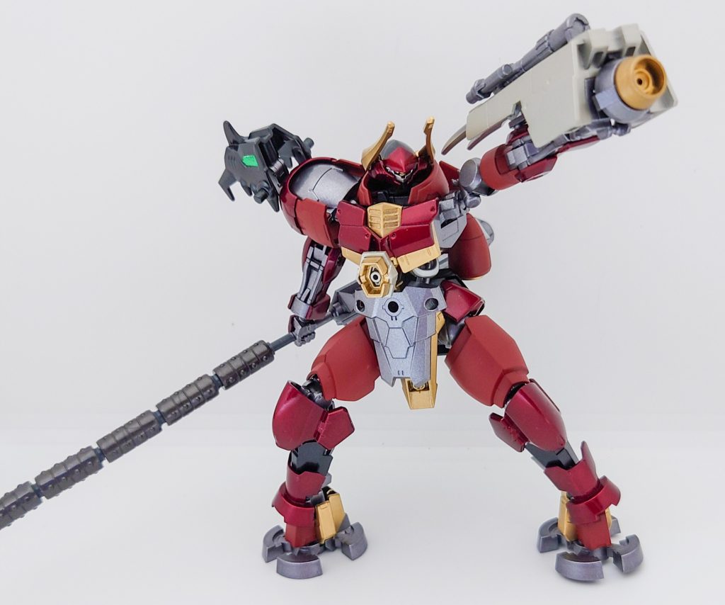 武器その５　シールド(ビームモード)左肩に装着されていたシールド。腕に装着可能でビームを発射できる。