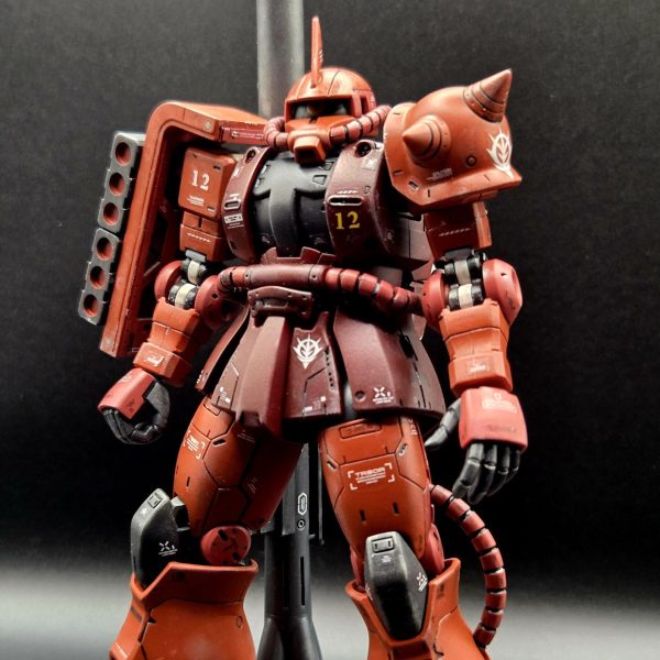 HG1/144 シャア専用ザク　赤い彗星Ver完成！