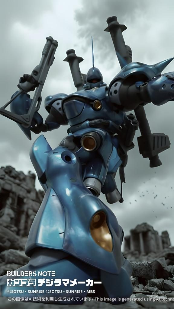 デジラマ背景缶スプレー塗装MGケンプファー