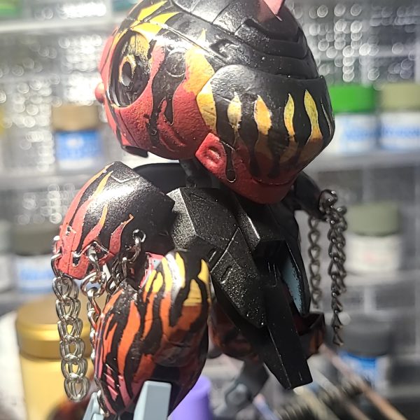 ファイヤーパターンを感覚で描いてみました！なんかナンセンスですがメインは胴体だからセーフセーフ！（3枚目）