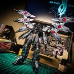 全体的に吹き終わって組んでみた。腰部のオレンジはイメージと違うかったので落として[…]