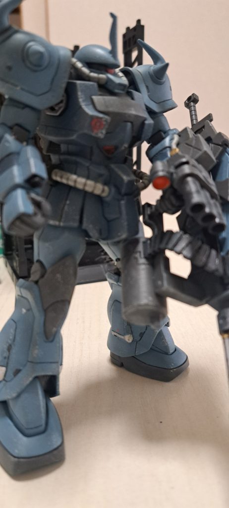 グフカスタム筆全塗装ちと汚し