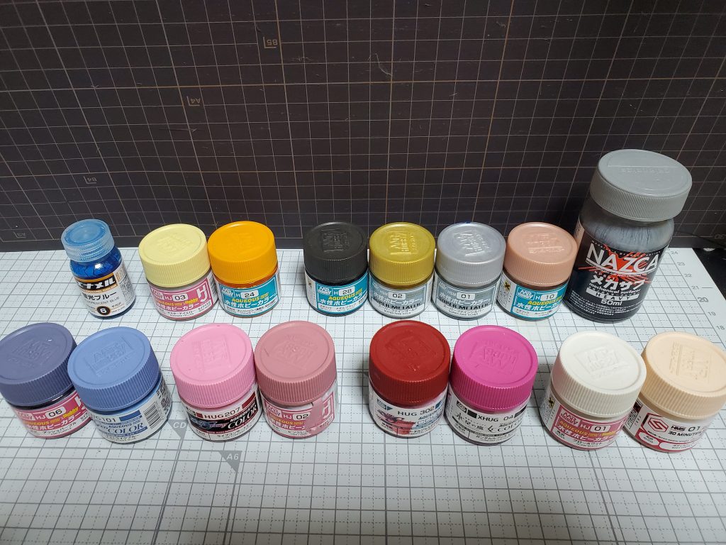 今回使用したカラーです。 ピンク探したら専用のライブコンサートピンク売っててびっくり……