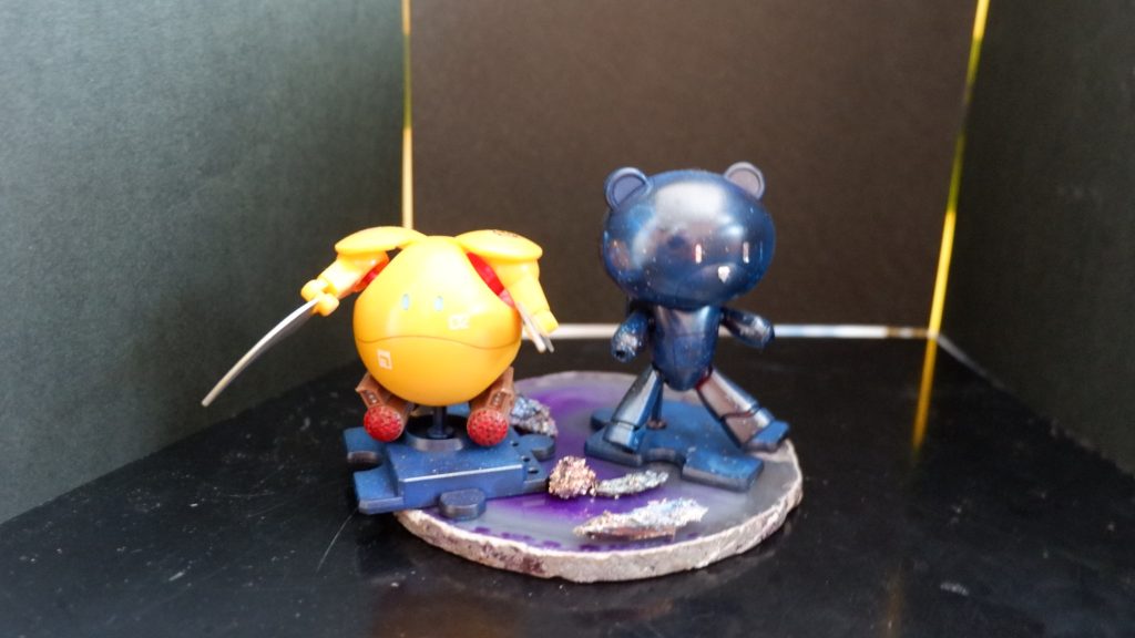 前回の宇宙塗りプチッガイとツーショット