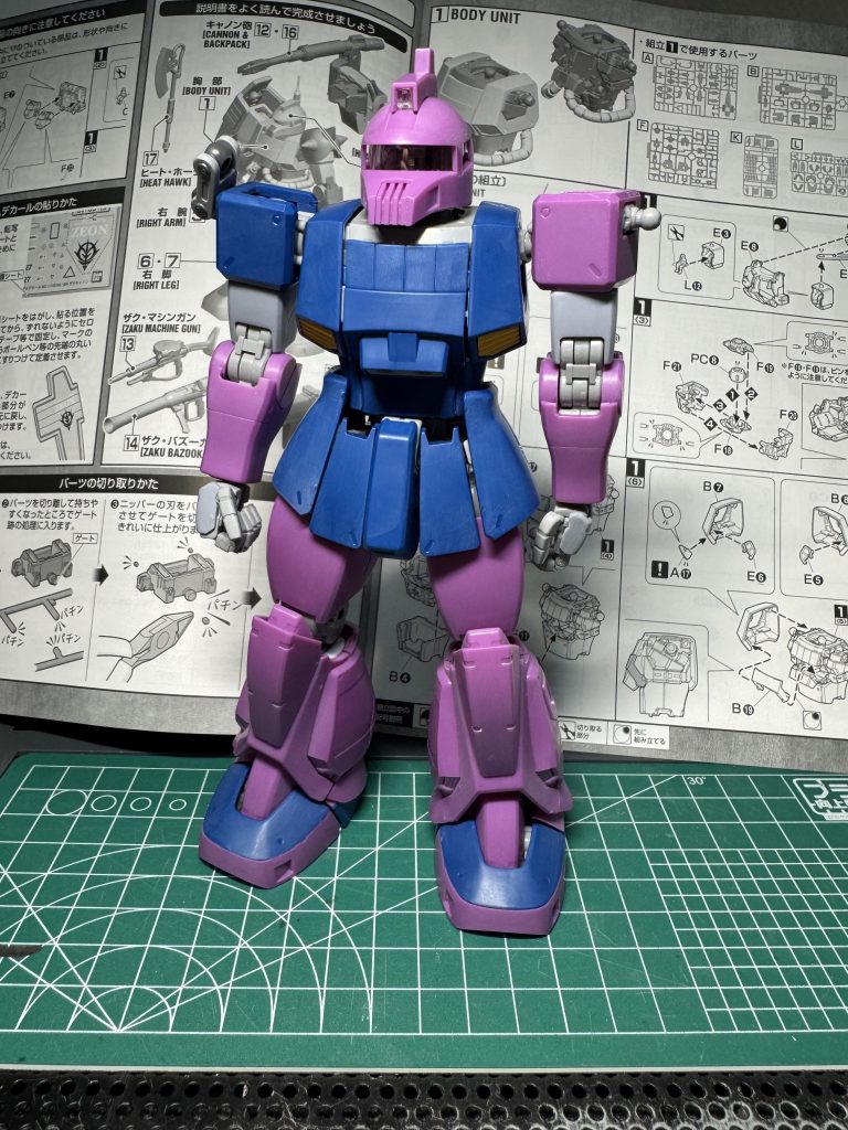 ザクキャノン(キャノン砲抜き)　今回頂いたのはガンダムベース限定のZガンダムに登場する地球連邦軍仕様のザクキャノンでしたが、特に活かさず作成😅　