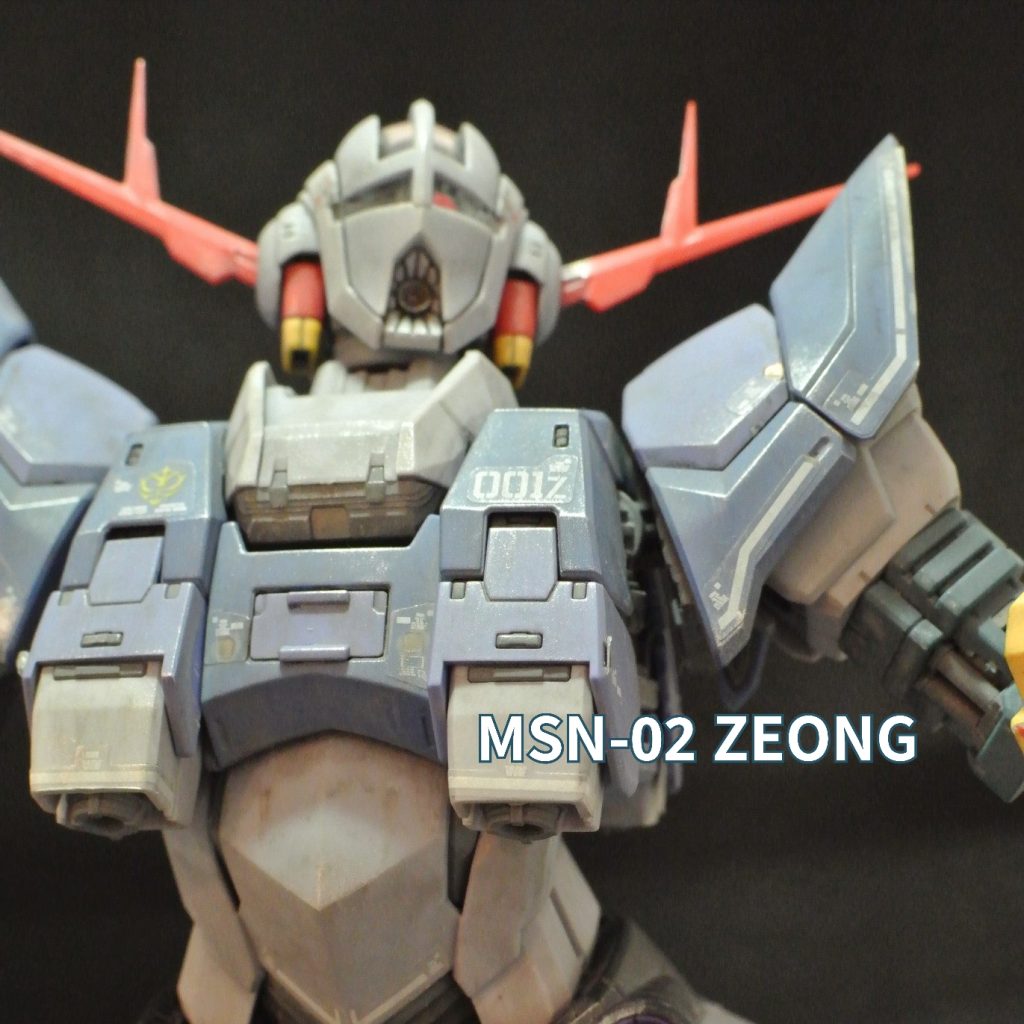 RG ジオング　ほぼ成形色＋ウェザリング加工