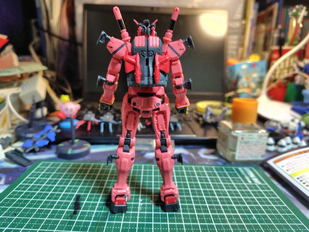 赤いガンダム（部分塗装）–4枚目/制作者：プラナリアン