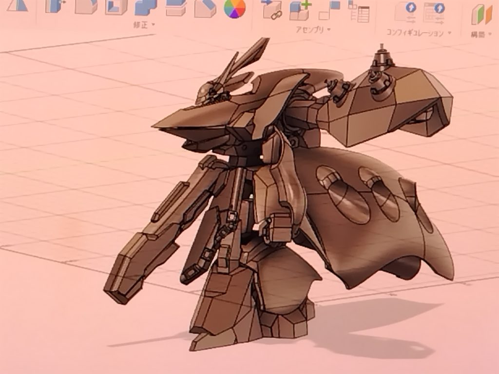 最後に3D図面を以上最後まで閲覧ありがとうございました今回半分以上塗装してから気付いたのですが赤いフィラメントで印刷すればよかった!!せっかく以前コメントで色付きのフィラメントの存在を教えてもらったのに(zaku-kao9)