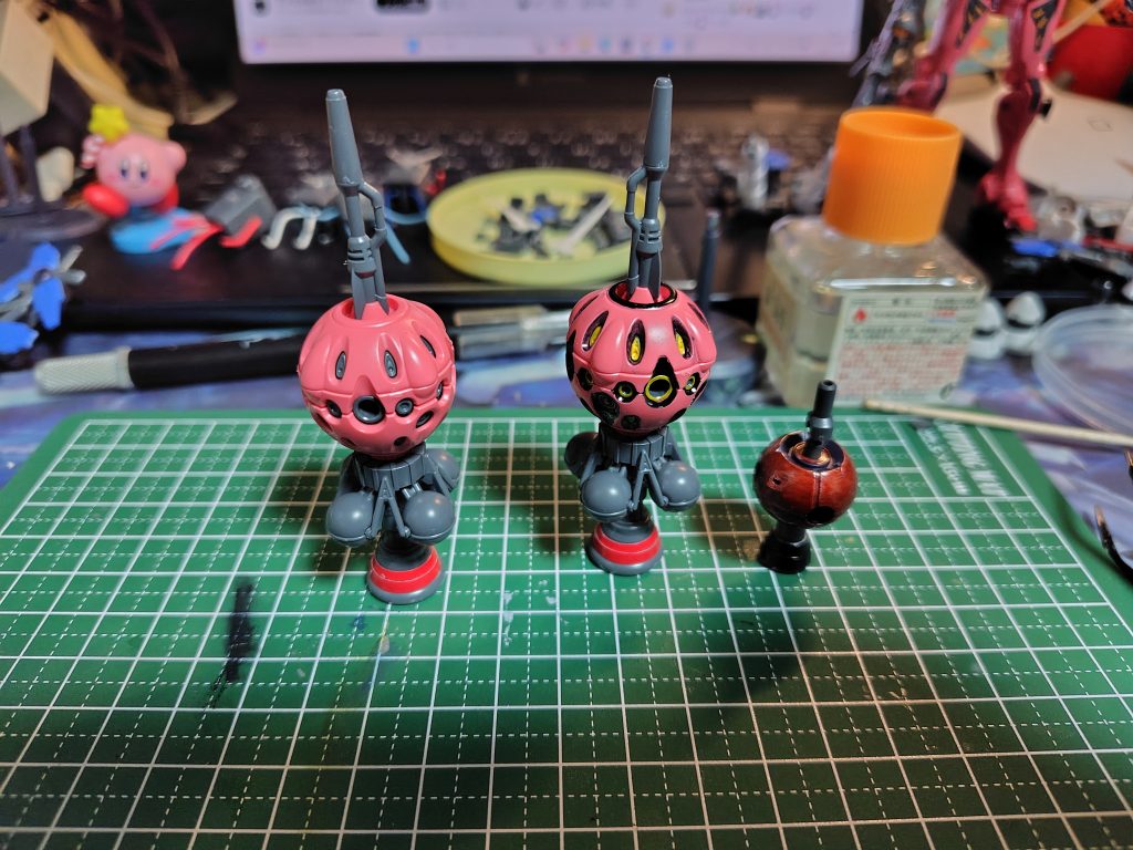 赤いガンダム（部分塗装）–5枚目/制作者：プラナリアン