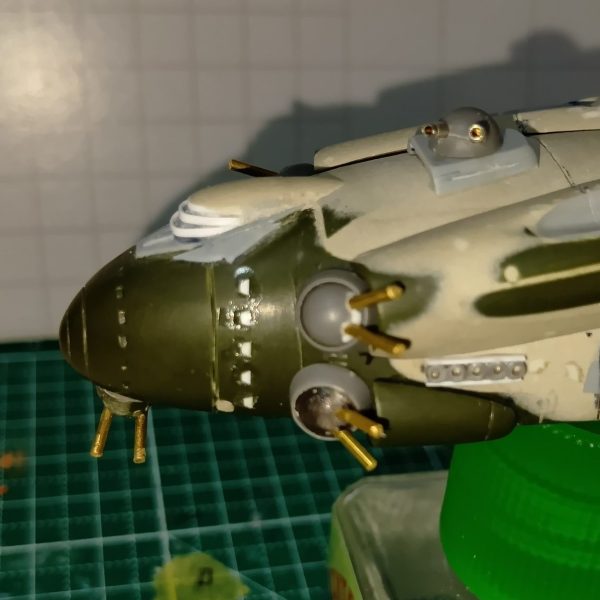 真鍮パイプで砲塔