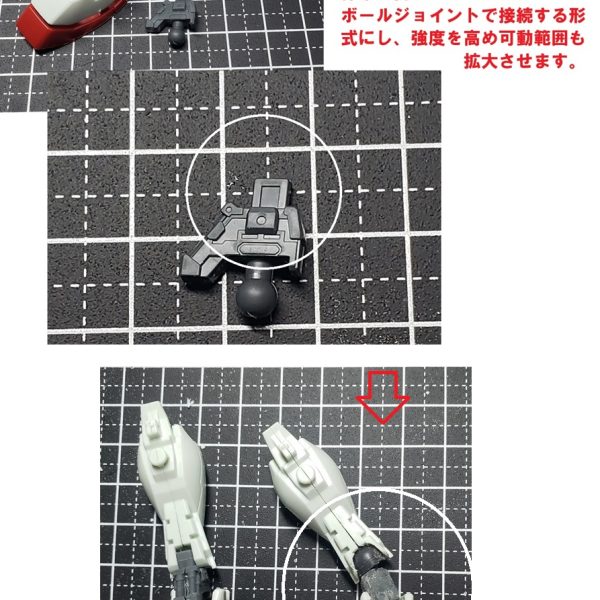 家族ぐるみでお世話になっている方の、昇格のお祝いでプレゼントしたいと思いちょっとアニメのプロポーションに寄せたHGUCリバイブ版ガンダムを製作。（5枚目）