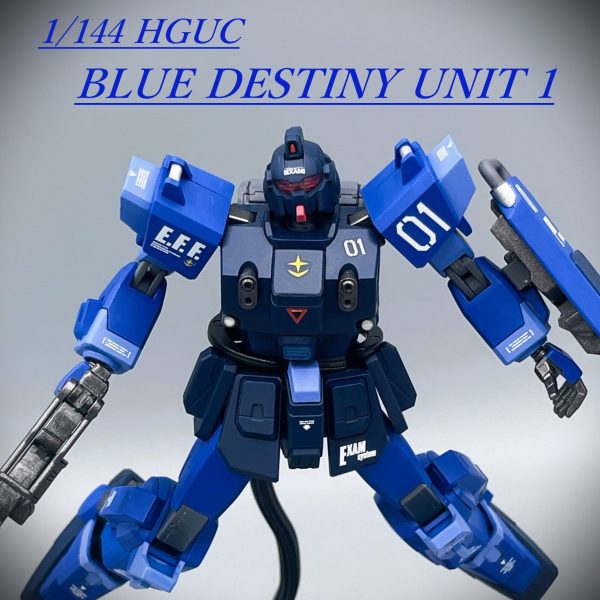 【旧HGUC】ブルーディスティニー１号機【筆塗り全塗装】