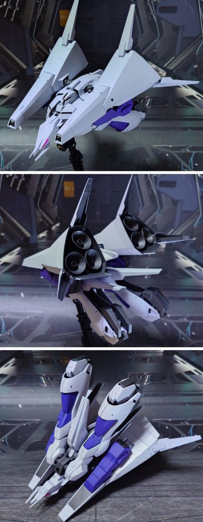 メッサーラ(MA形態)の前後ろ、下から。