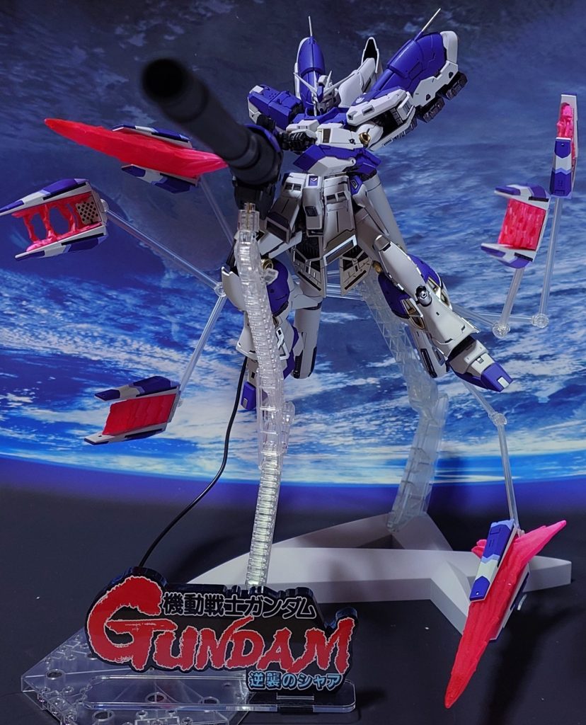 RG 1/144 Hi-νガンダム専用ハイパー・メガ・バズーカ・ランチャー&ファンネルディスプレイセット–5枚目/制作者:黒井 響介