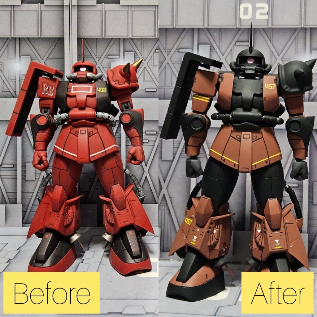Re:ROBOT魂 MS-06R-2 ZAKU II HIGHT MOBILITY TYPE GABBY HAZARD CUSTOM MODEL ver. A.N.I.M.E.–4枚目/制作者：@PhantomCat