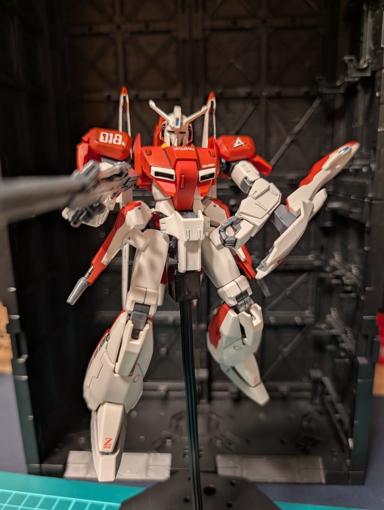 少しだけポージング。