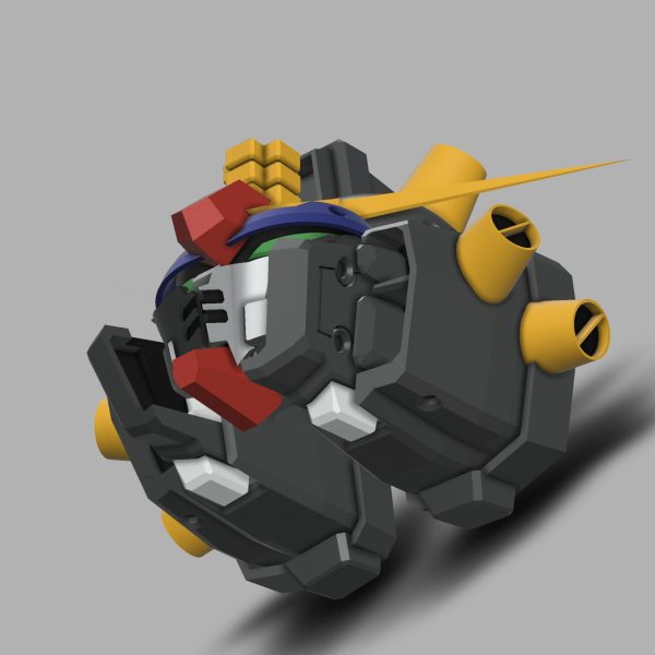 なかなか禍々しい感じにモデリングするのは苦労します…(gundam-kao5)（2枚目）