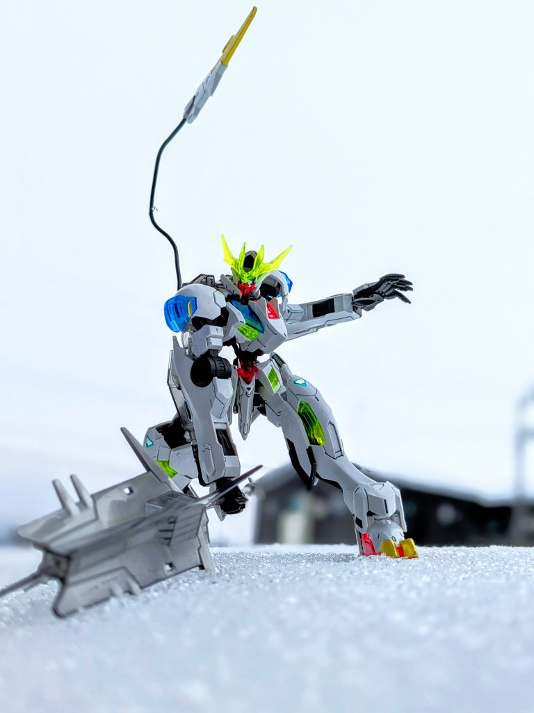 少し硬めの雪だったのでちゃんと立ってくれました！