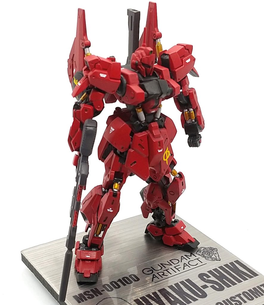 改修塗装完成品 キャスバル専用 百式 シャア専用機 ガンダムアーティファクト–3枚目/制作者：ランゼル
