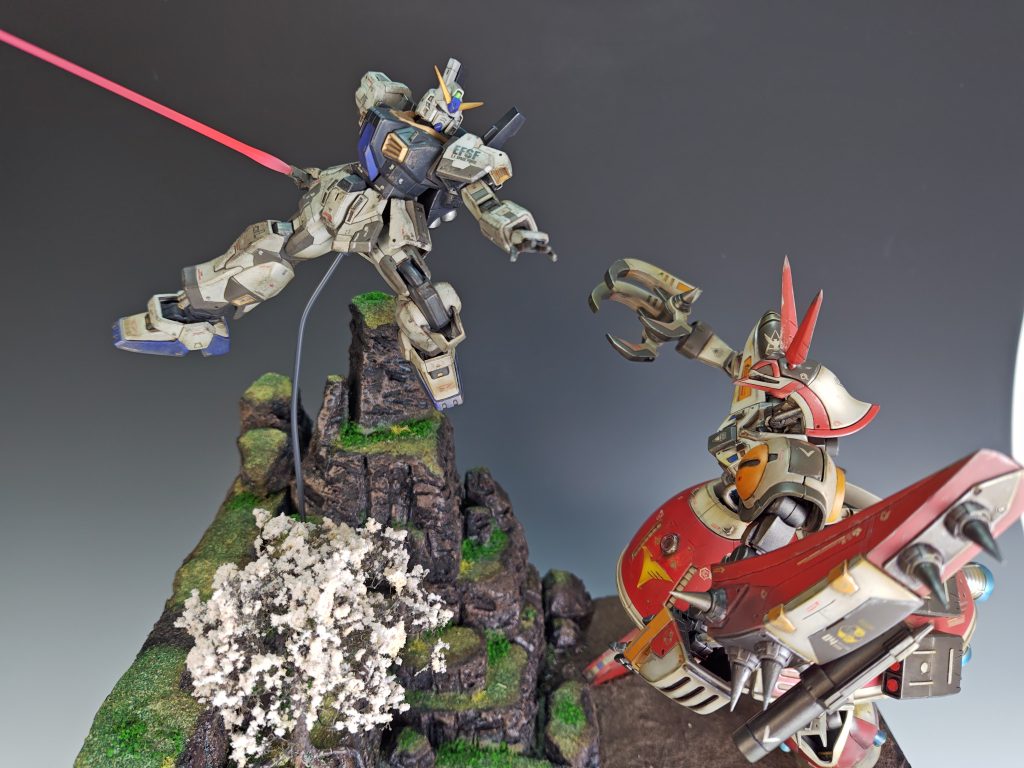HGガンダムマークⅡ v.s HGバウンドドック–5枚目/制作者：Hide.D