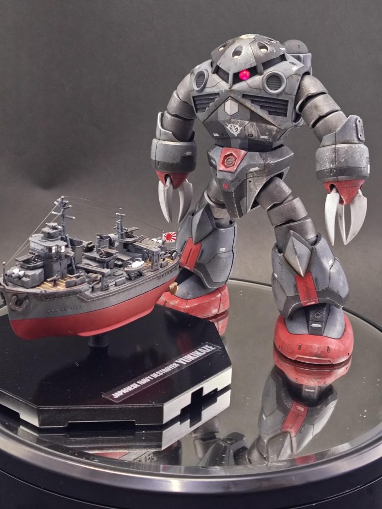 カラー見本用に追加で作ったちび丸艦隊の雪風と並びでご覧いただきありがとうございます。