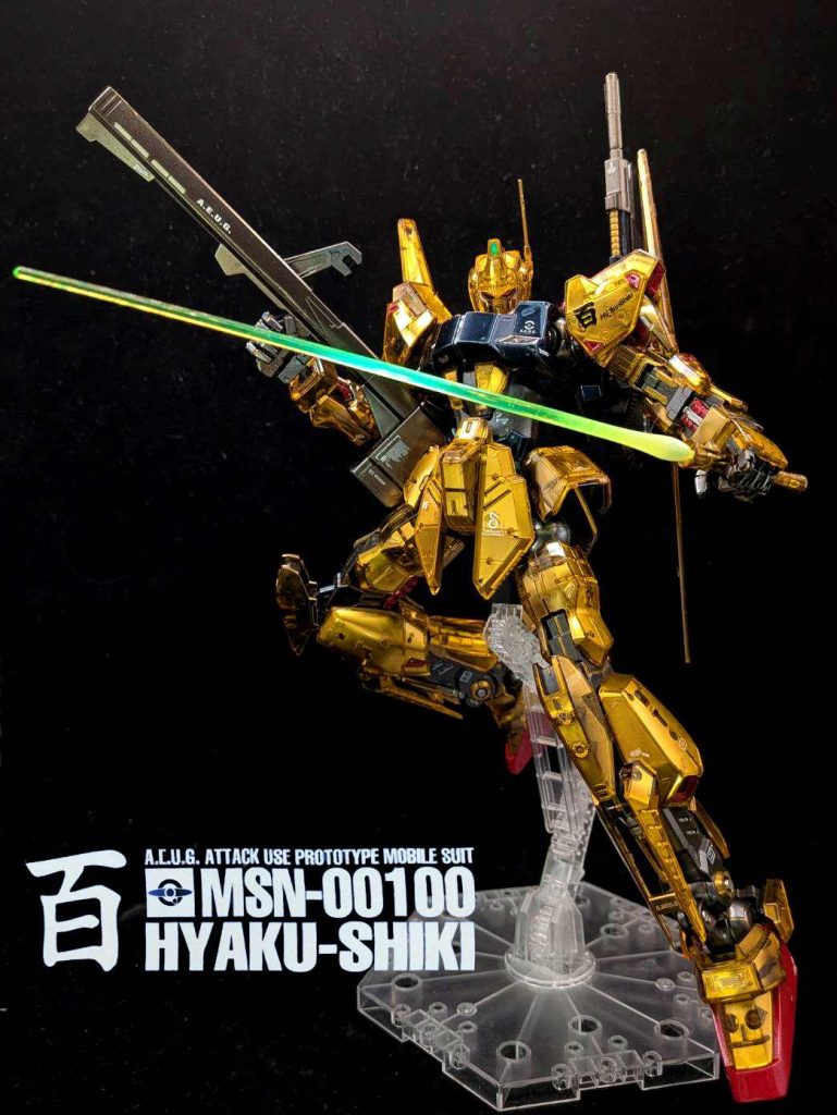 MG 百式 メカニカルコアメッキ フレーム全塗装–3枚目/制作者：しうまい