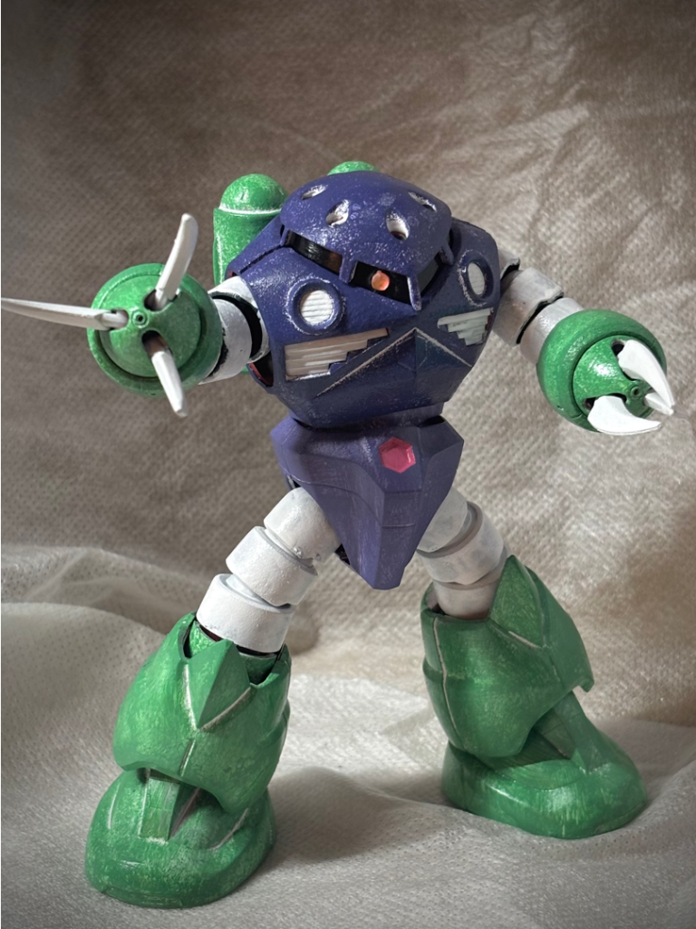 トロピカルなズゴック–4枚目/制作者：とうと＠はじめてのスポンジ塗装