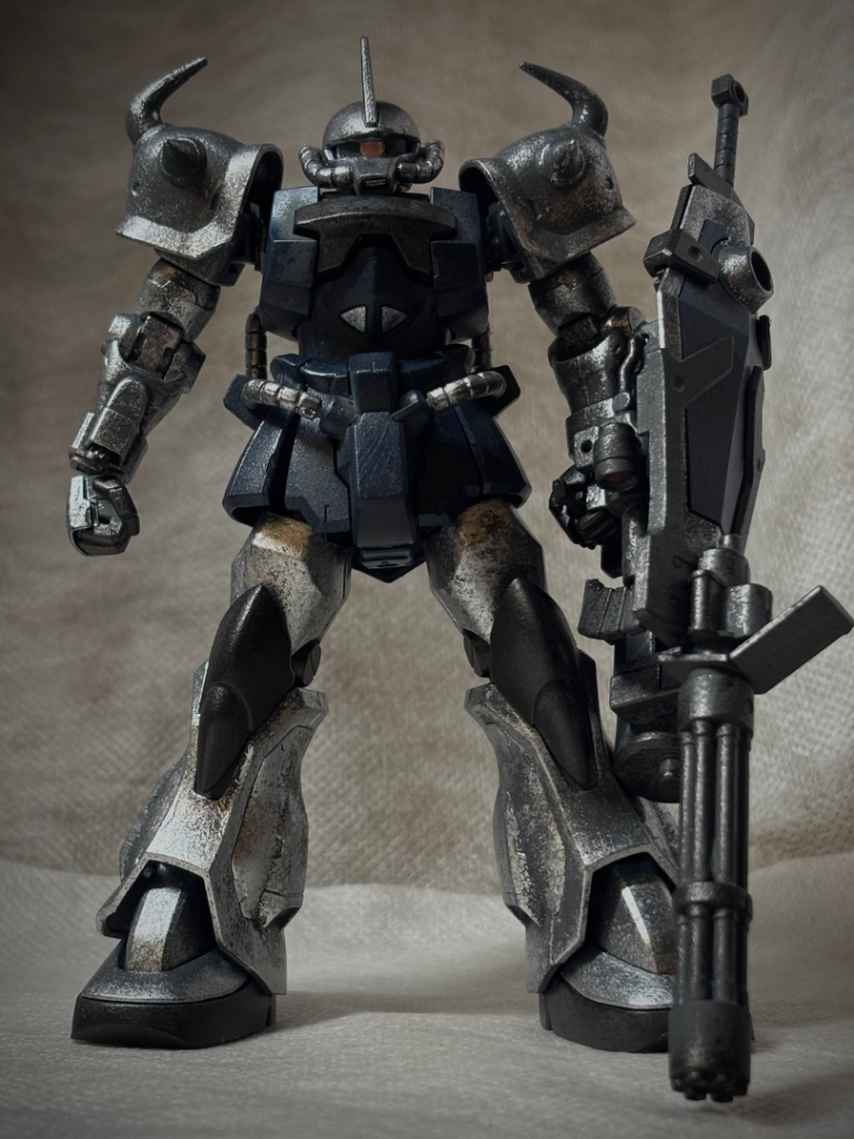 グフ・カスタム〜下地を透かしてサビサビ感。–2枚目/制作者：とうと＠はじめてのスポンジ塗装