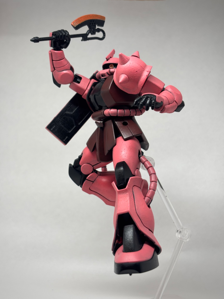 シャア専用ザクII〜はじめての黒立ち上げ。–3枚目/制作者：とうと＠はじめてのスポンジ塗装