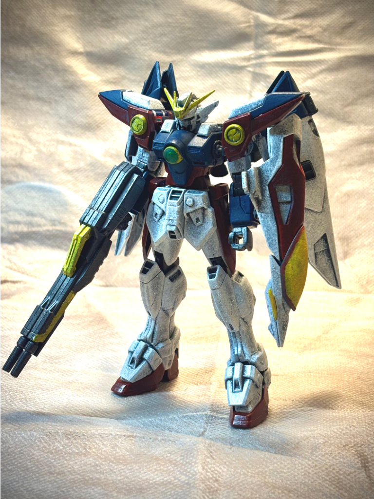 ウイングガンダム・ゼロ〜設定色を目指す–2枚目/制作者：とうと＠はじめてのスポンジ塗装