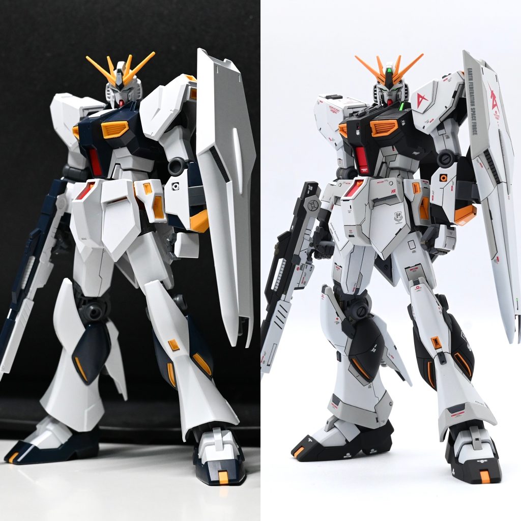 ③全体のビフォーアフター。元キットのシルエットは個人的にすごく好きで、崩す必要性を感じなかったのでそのまま活かしました。