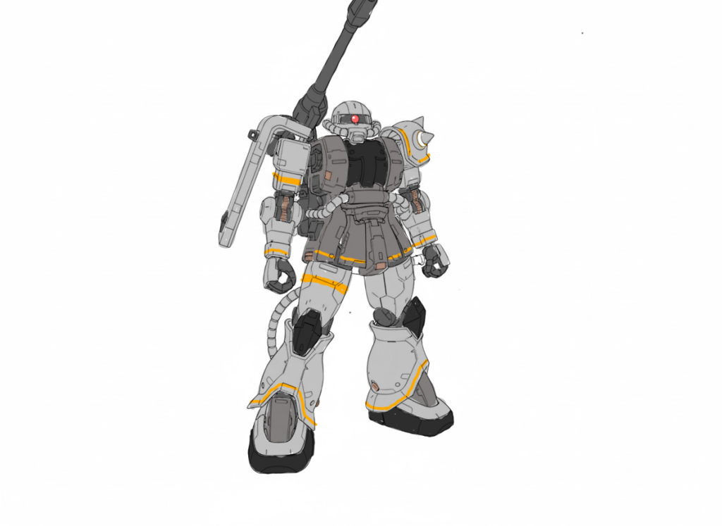 ペイントアプリで塗ってみて雰囲気をみてから色を決めてみました。ご覧頂きありがとうございました。