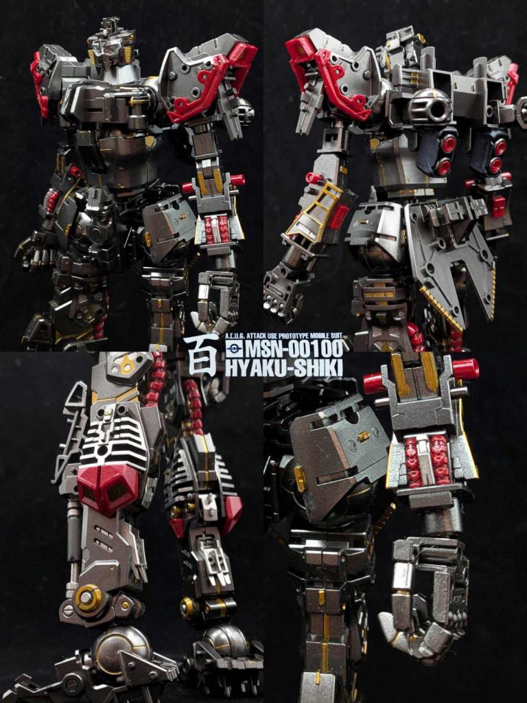 MG 百式 メカニカルコアメッキ フレーム全塗装–3枚目/制作者：しうまい
